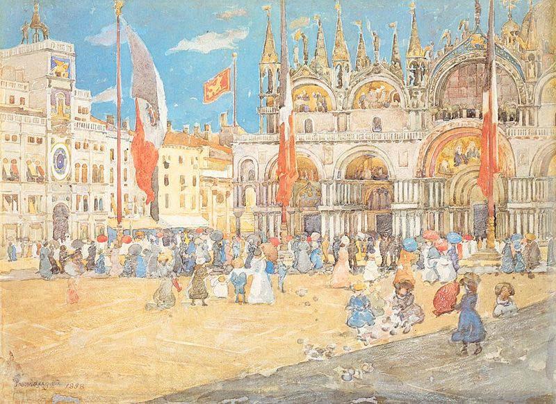Maurice Prendergast St. Mark Venice Germany oil painting art